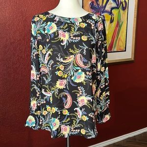 Loft long sleeve blouse size Med